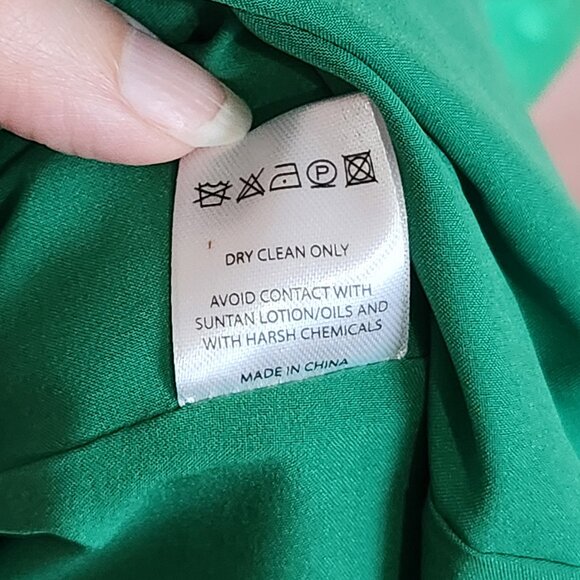SALONI 100% Silk Green Bianca Midi Dress NWT Size 10 - Picture 13 of 17